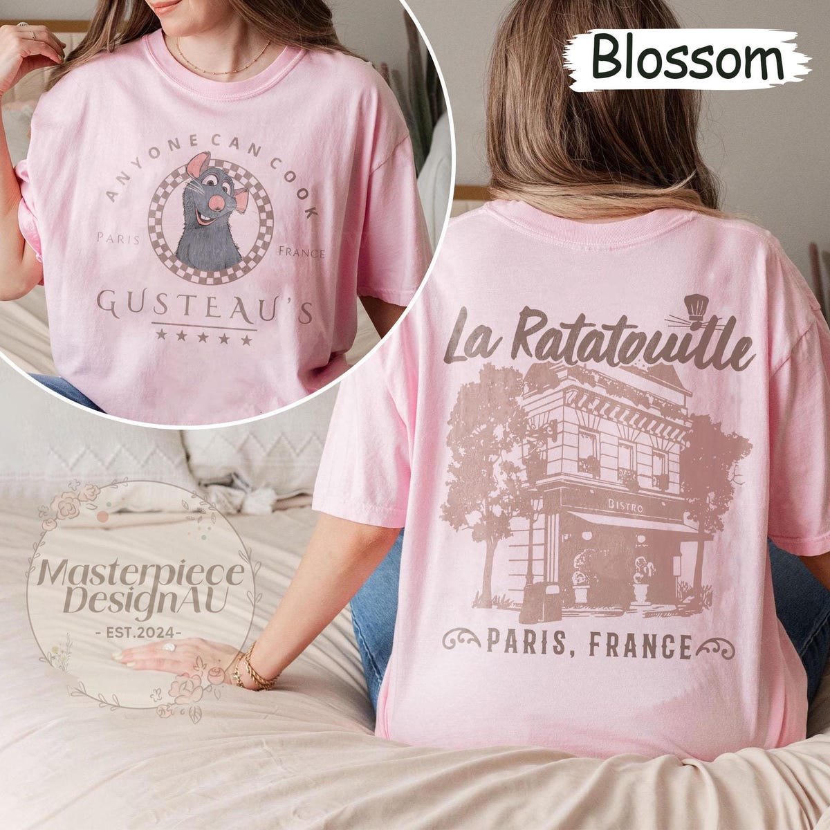 Little Chef Remy T-shirt Pixar Ratatouille Paris Tee Disney Trip Shirt