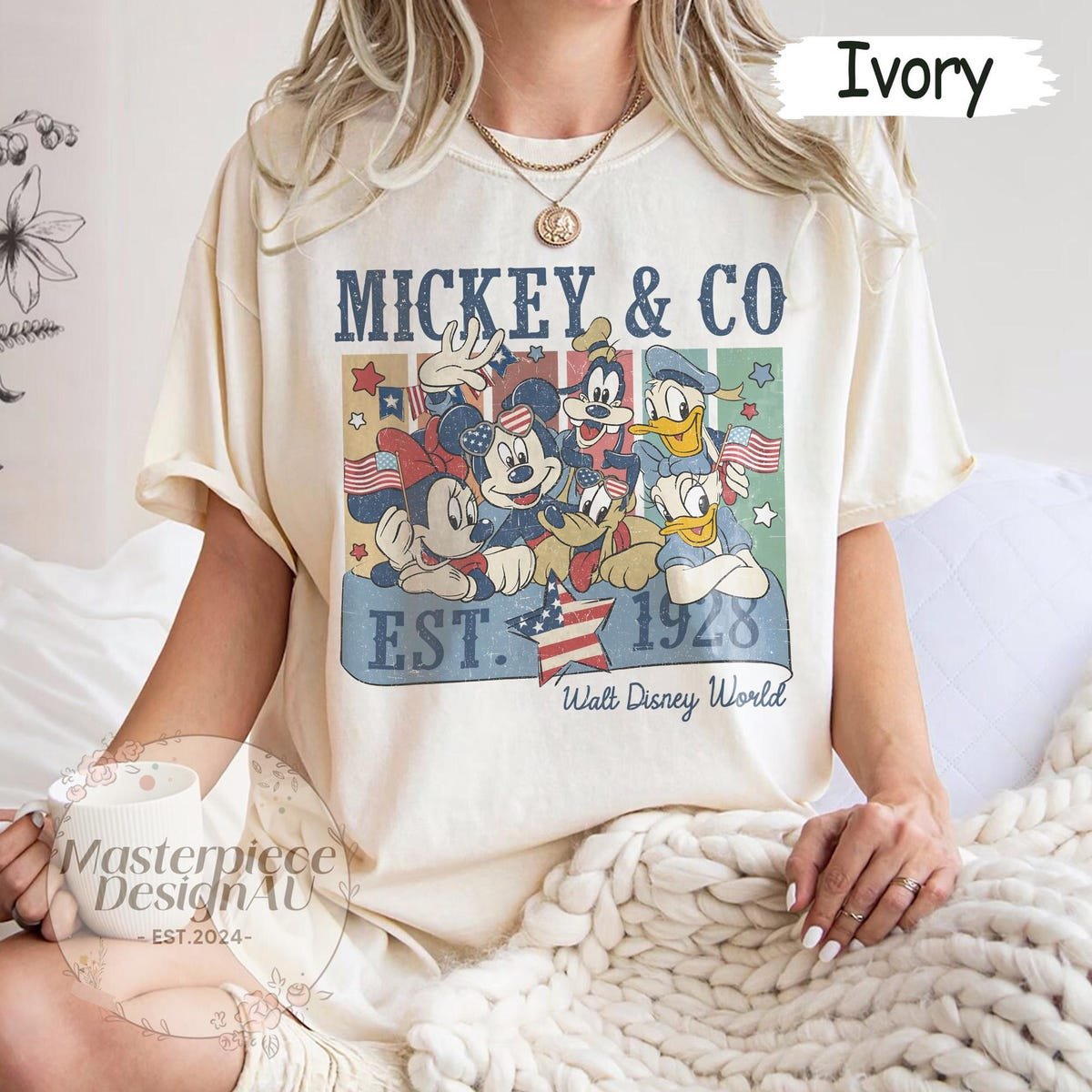 Mickey 4th of July Shirt Vintage Patriotic Disney Tee 2025 Vacation