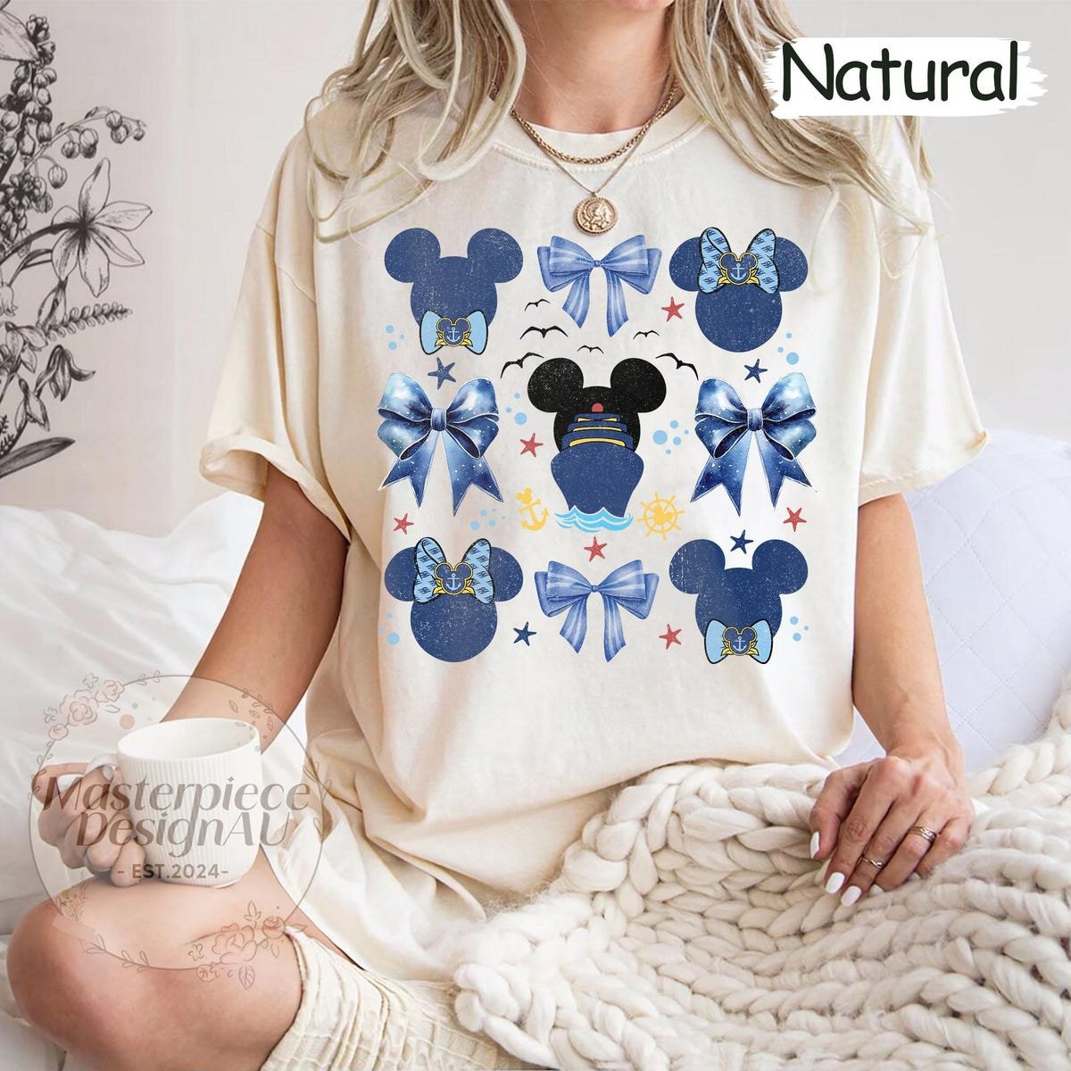 Mickey Bow Retro Coquette Shirt Disney Cruise Vacation 2025