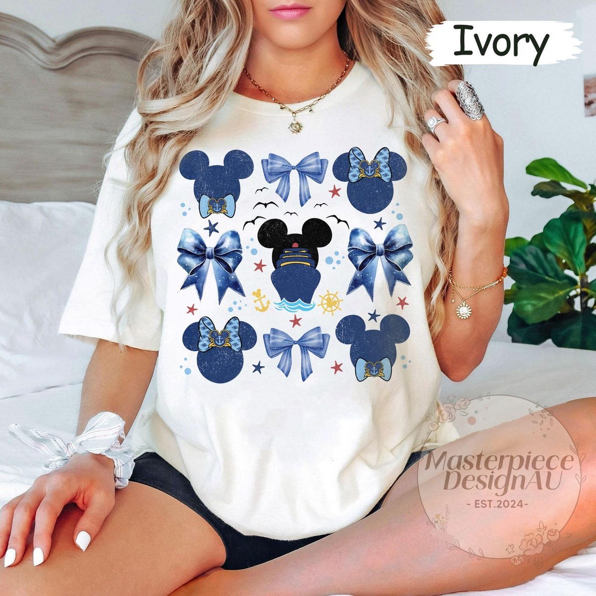 Mickey Bow Retro Coquette Shirt Disney Cruise Vacation 2025