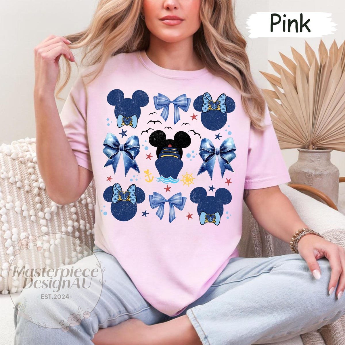 Mickey Bow Retro Coquette Shirt Disney Cruise Vacation 2025