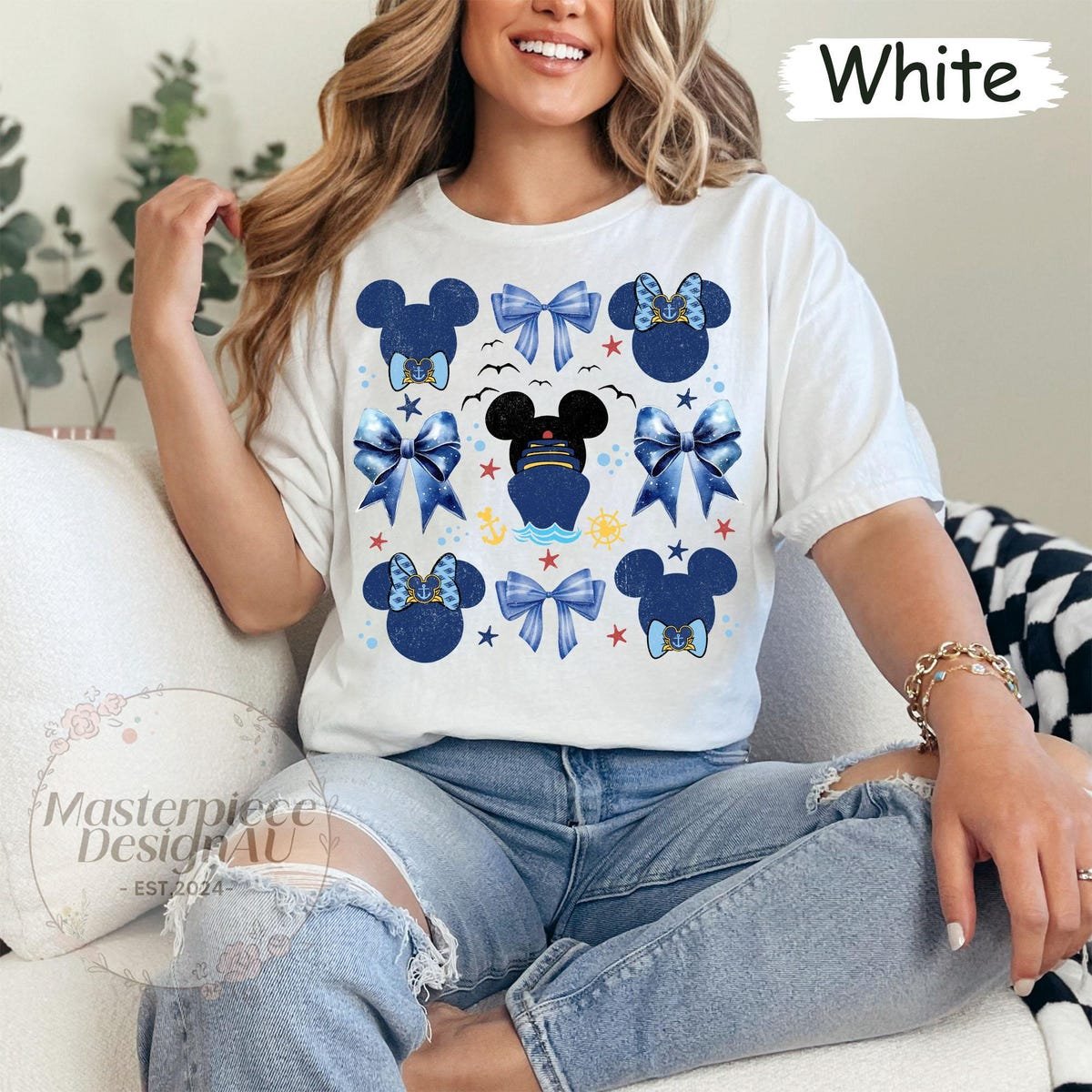 Mickey Bow Retro Coquette Shirt Disney Cruise Vacation 2025