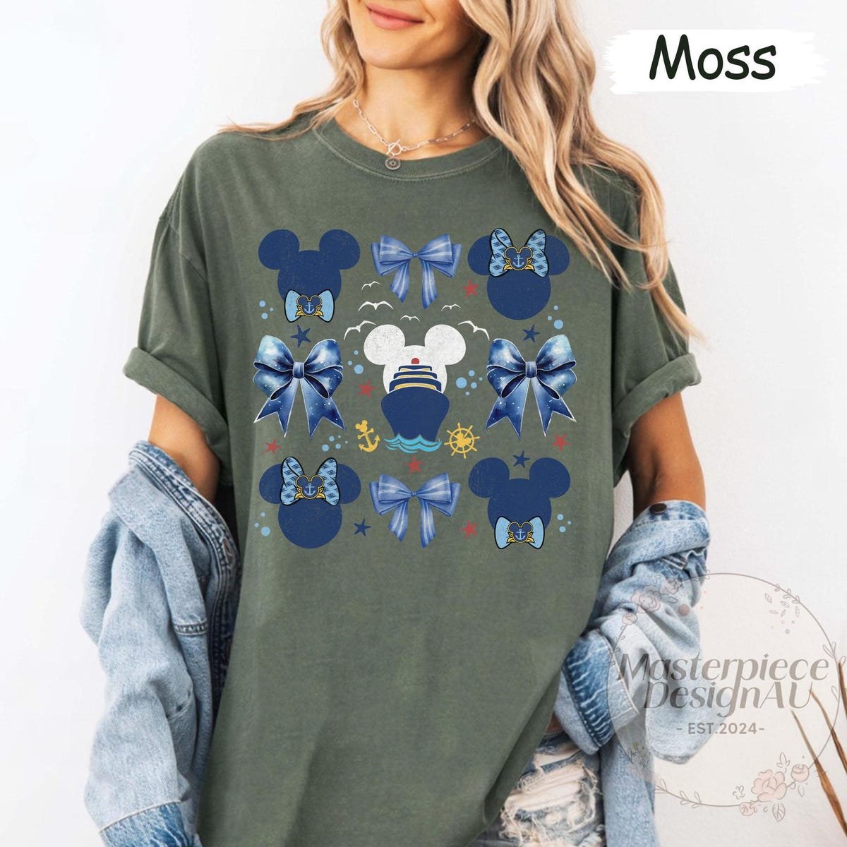Mickey Bow Retro Coquette Shirt Disney Cruise Vacation 2025
