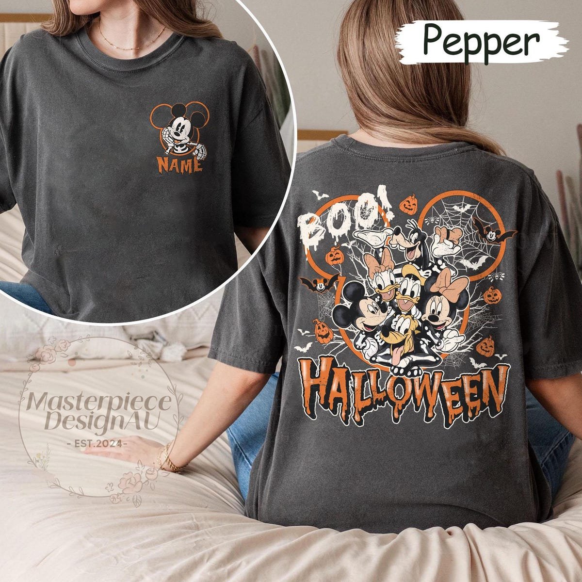 Mickey Friends Halloween Shirt Retro Disney Family Vacation Tee