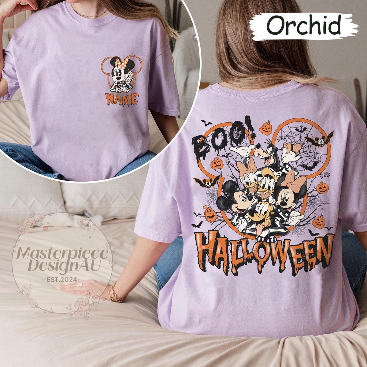 Mickey Friends Halloween Shirt Retro Disney Family Vacation Tee