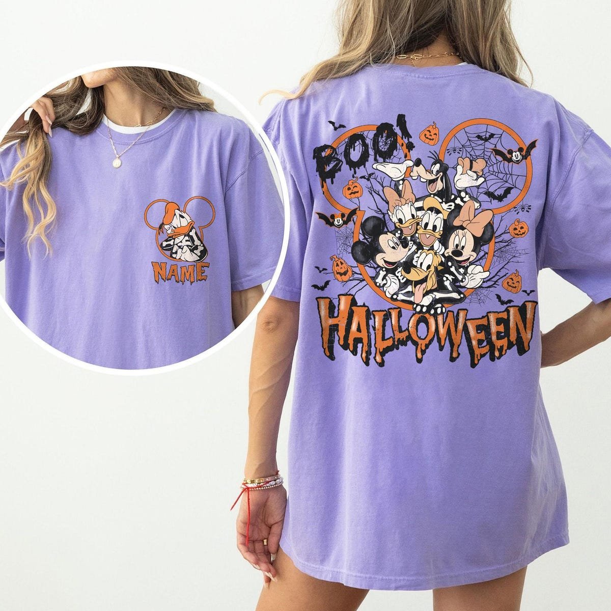 Mickey Friends Halloween Shirt Retro Disney Family Vacation Tee