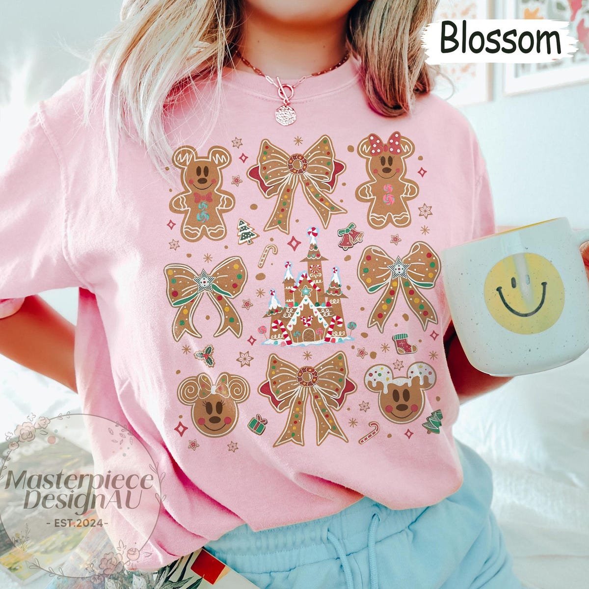 Mickey Gingerbread Shirt Disney Christmas Tee Holiday Matching Shirt