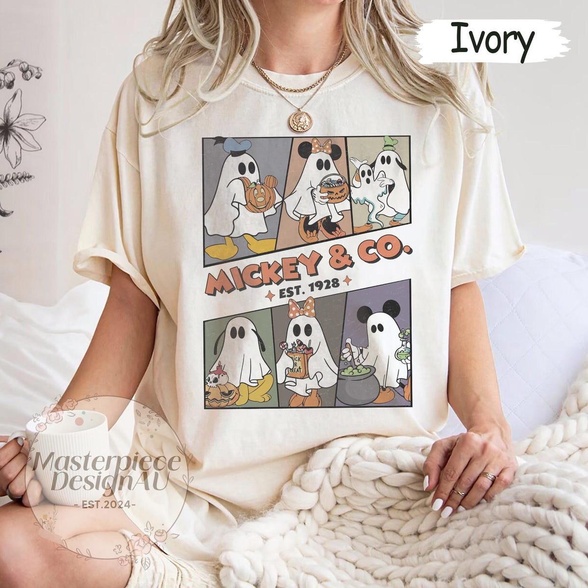 Mickey Halloween Ghost Shirt Disney Spooky Season Tee