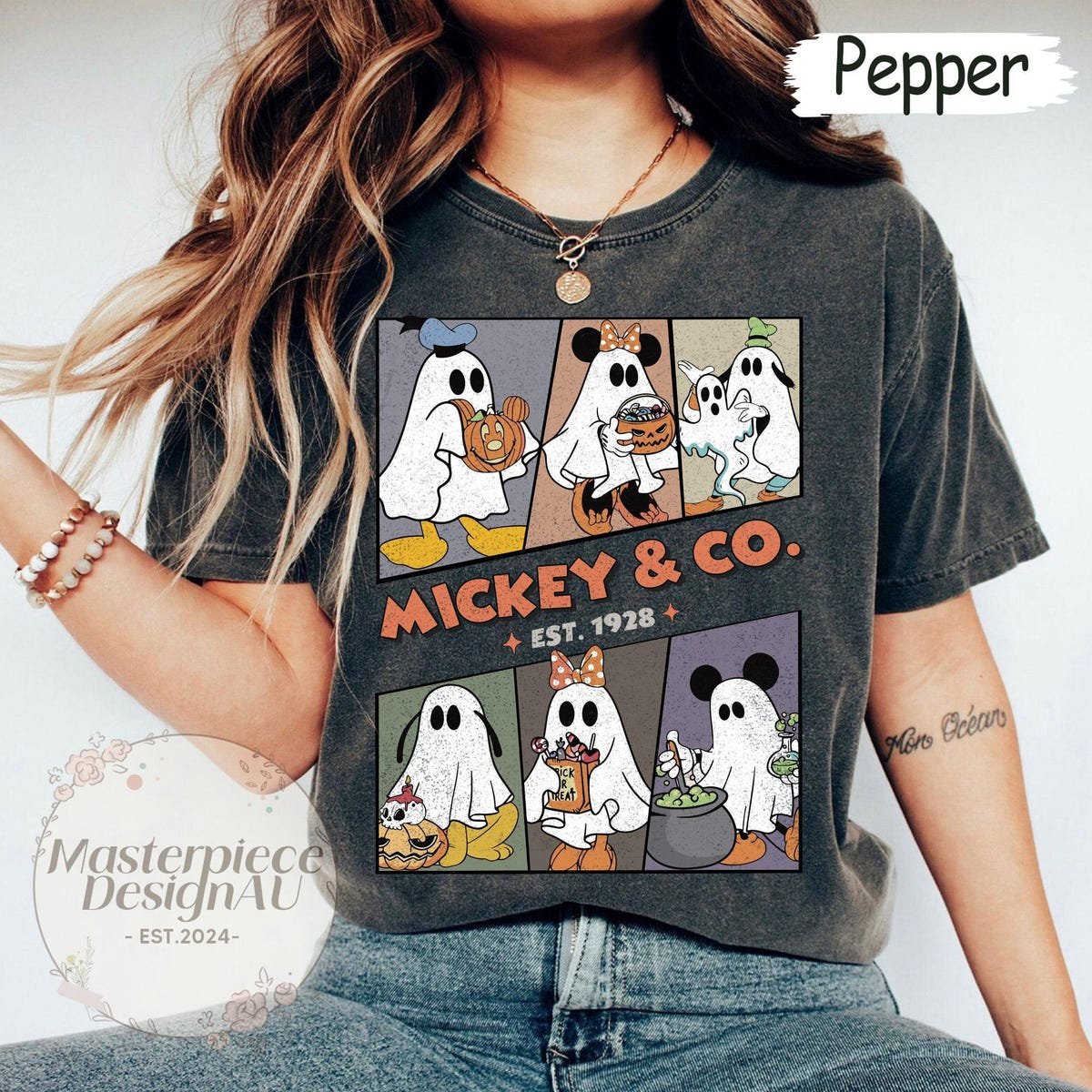 Mickey Halloween Ghost Shirt Disney Spooky Season Tee