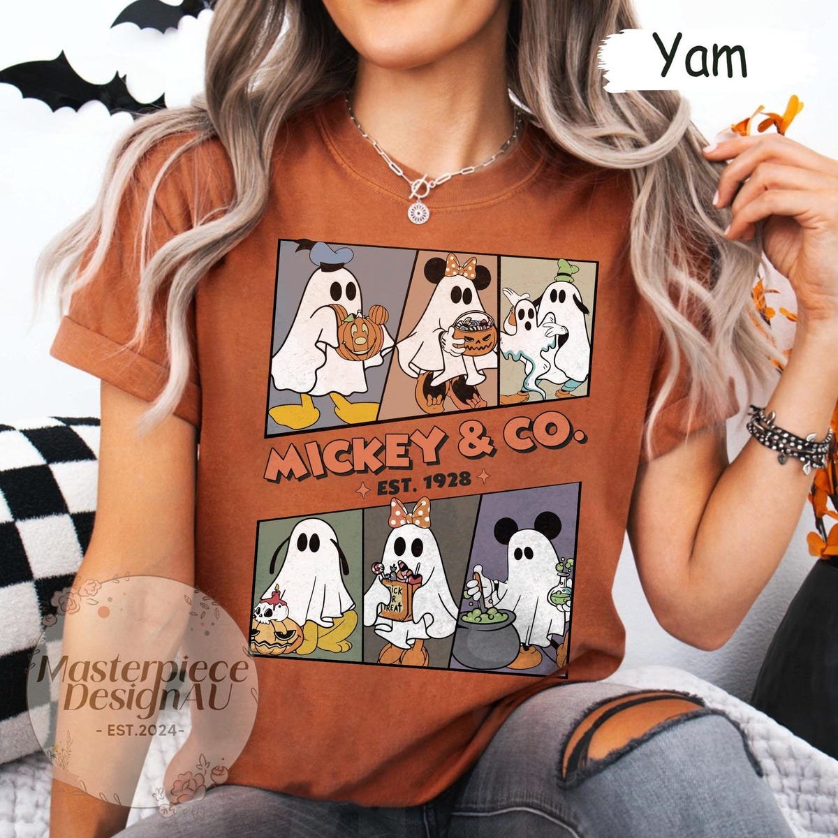 Mickey Halloween Ghost Shirt Disney Spooky Season Tee