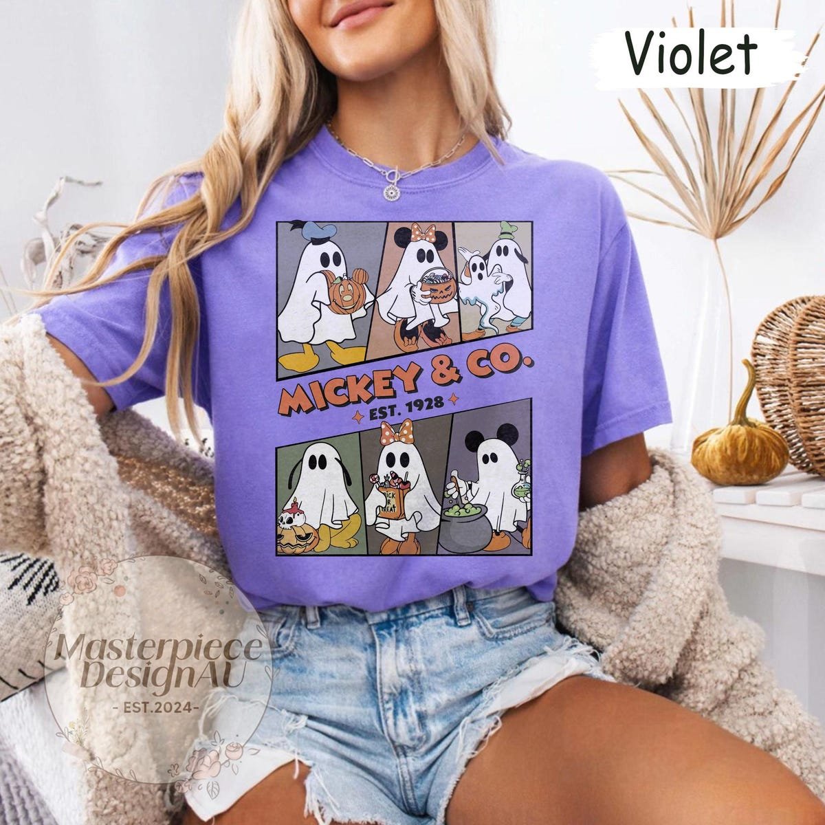 Mickey Halloween Ghost Shirt Disney Spooky Season Tee
