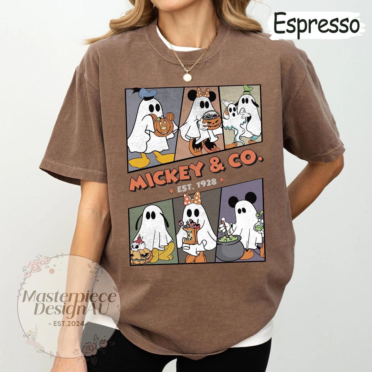 Mickey Halloween Ghost Shirt Disney Spooky Season Tee