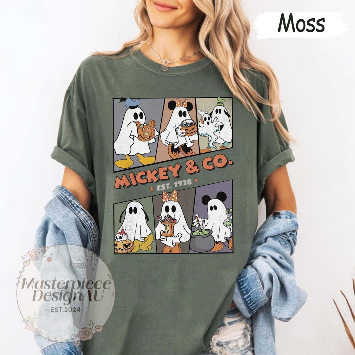Mickey Halloween Ghost Shirt Disney Spooky Season Tee