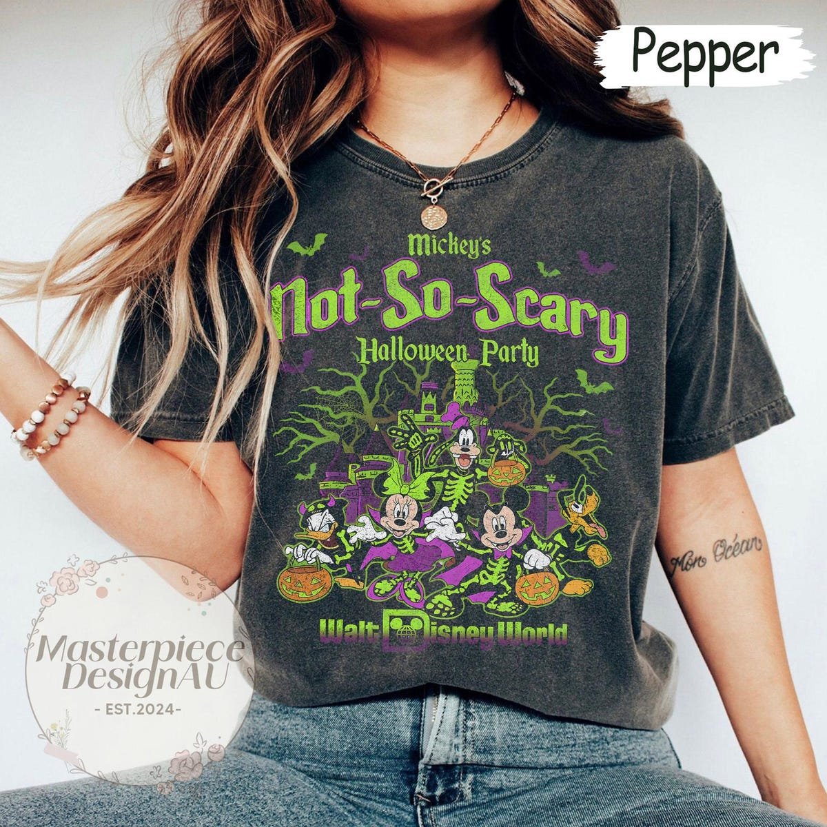 Mickey Not So Scary Halloween 2025 Comfort Colors Shirt Disney Party Tee Spooky Family Trip Shirt