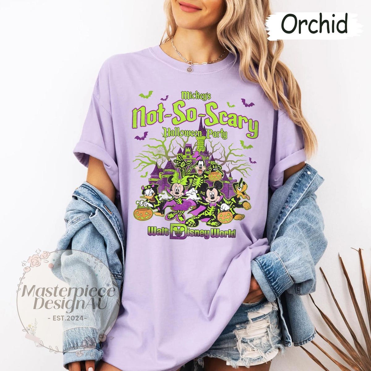 Mickey Not So Scary Halloween 2025 Comfort Colors Shirt Disney Party Tee Spooky Family Trip Shirt