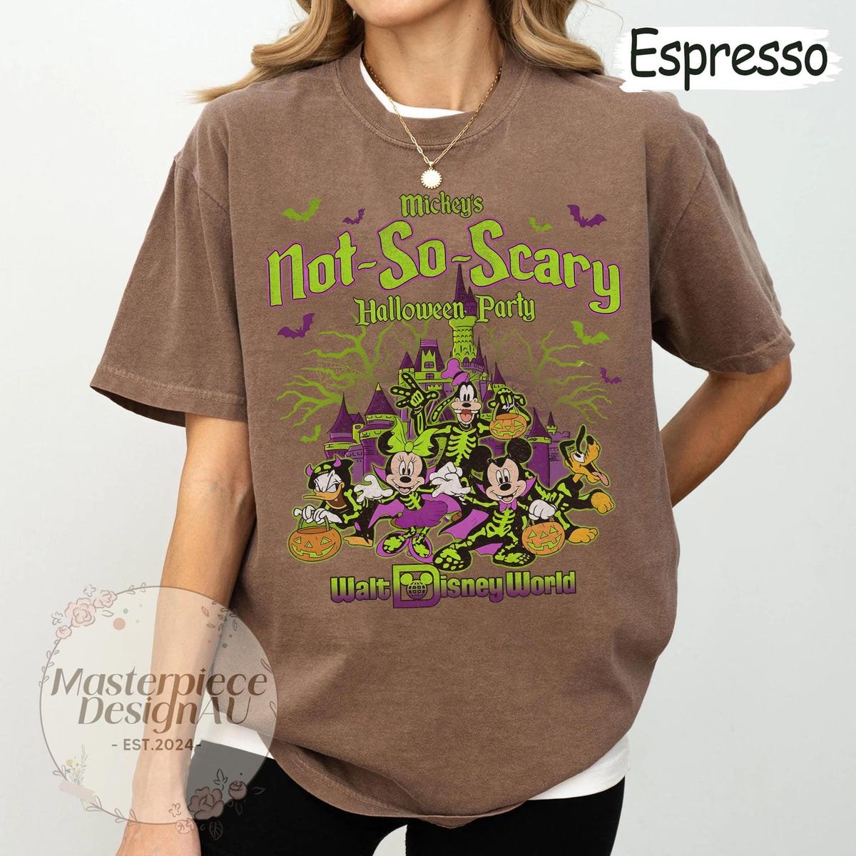 Mickey Not So Scary Halloween 2025 Comfort Colors Shirt Disney Party Tee Spooky Family Trip Shirt