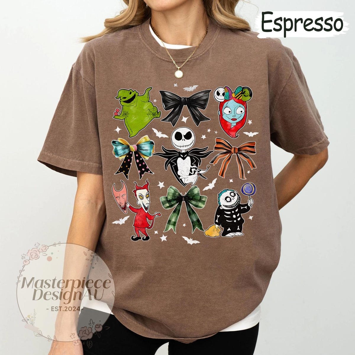 Nightmare Before Christmas Shirt Jack Sally Halloween Tee Spooky Disney