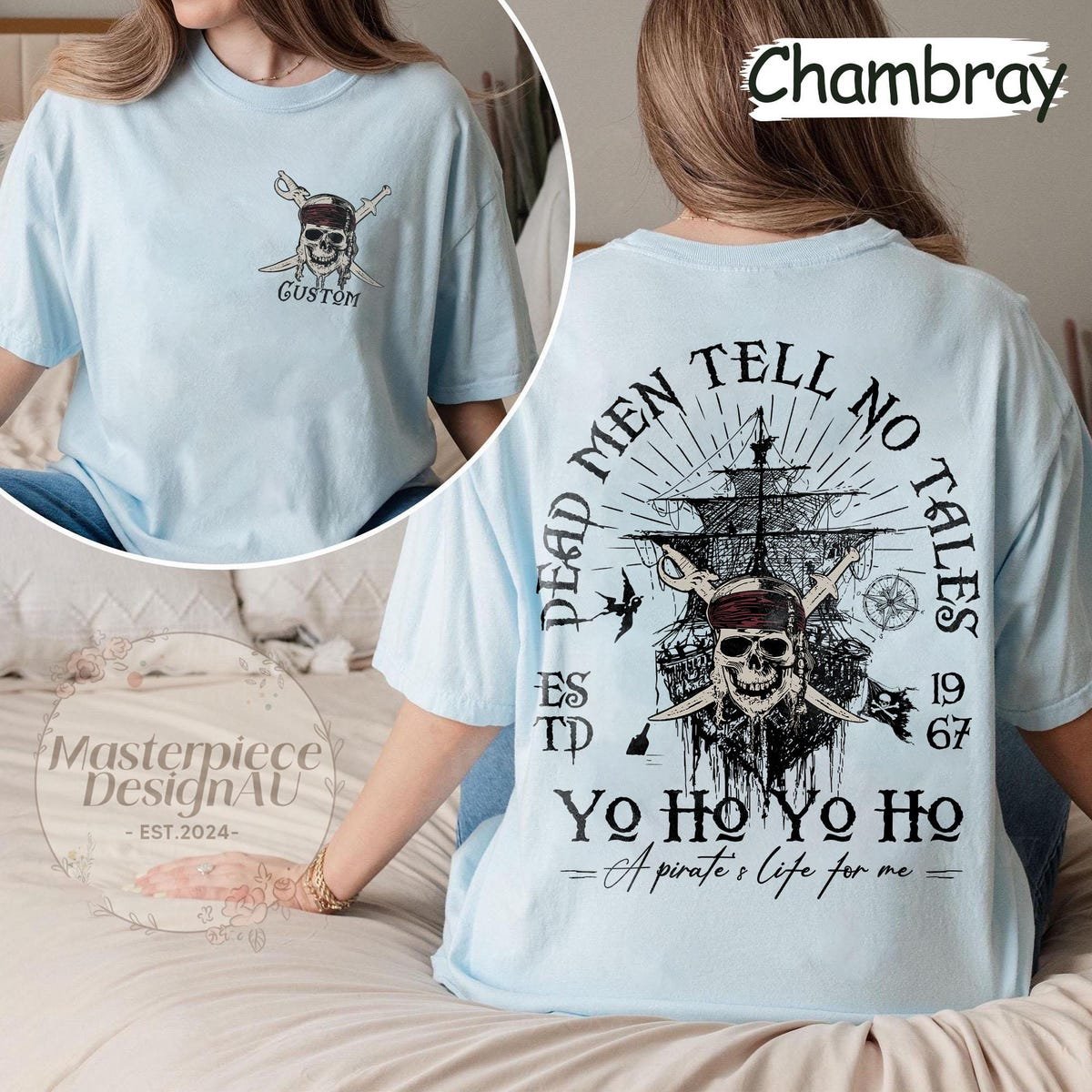 Pirates Caribbean Shirt Retro 90s Vintage Dead Men Tell No Tales