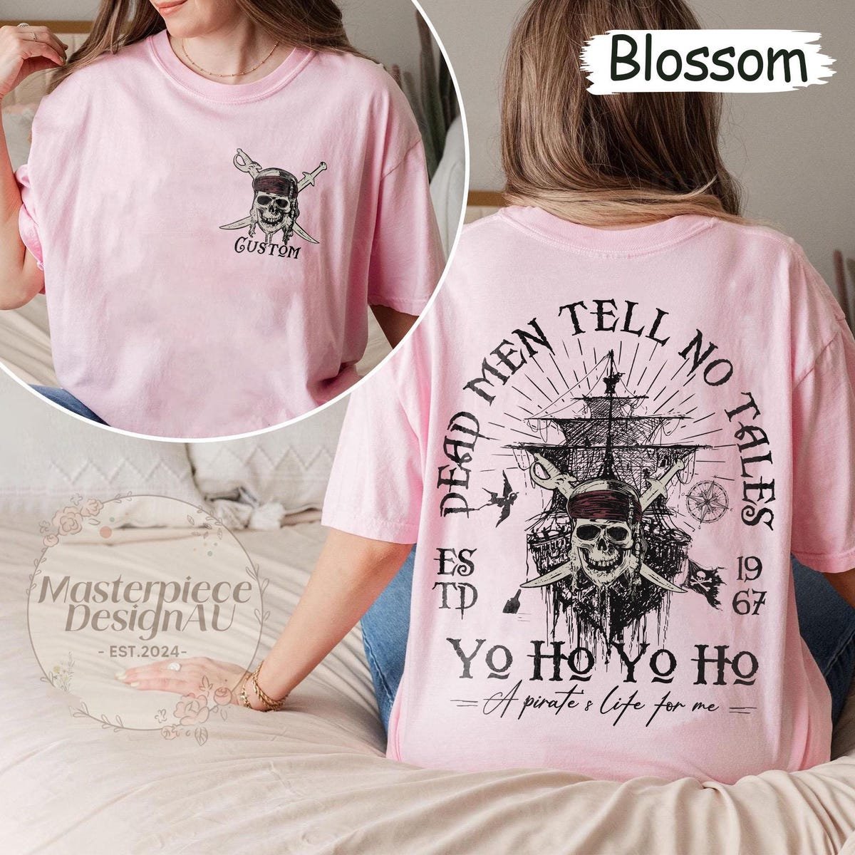 Pirates Caribbean Shirt Retro 90s Vintage Dead Men Tell No Tales