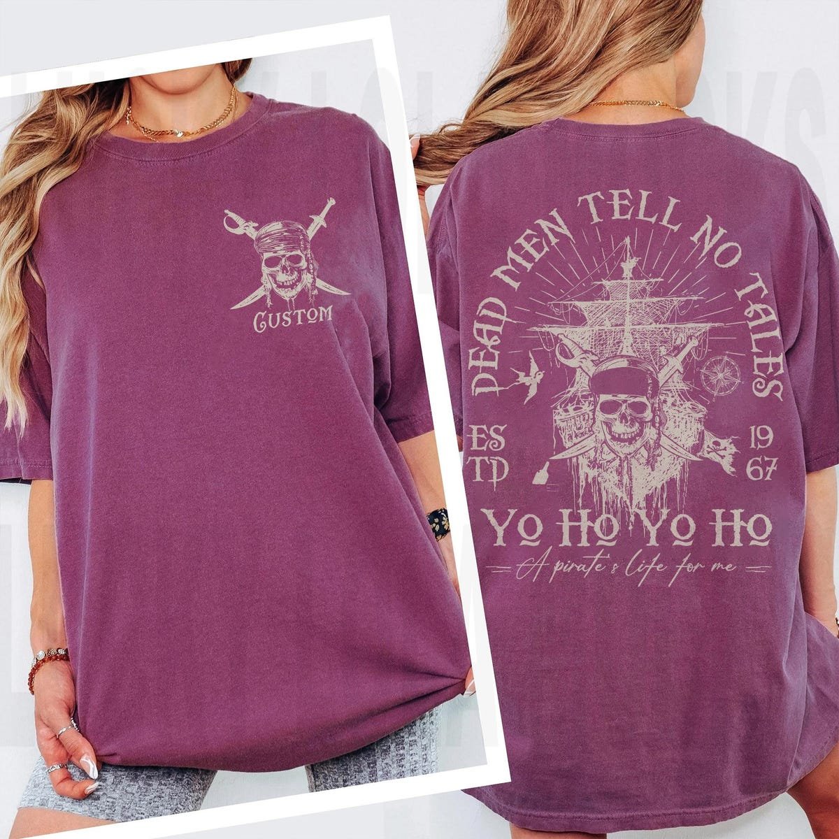 Pirates Caribbean Shirt Retro 90s Vintage Dead Men Tell No Tales