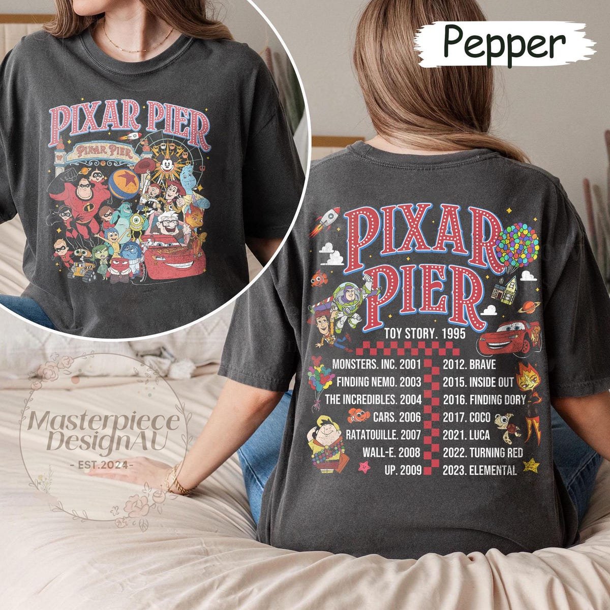 Pixar Pier Disneyland Shirt 2025 Disney Family Vacation Tee