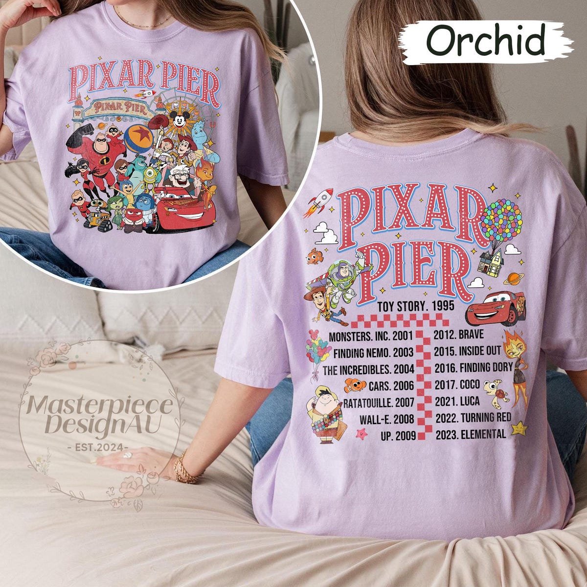 Pixar Pier Disneyland Shirt 2025 Disney Family Vacation Tee