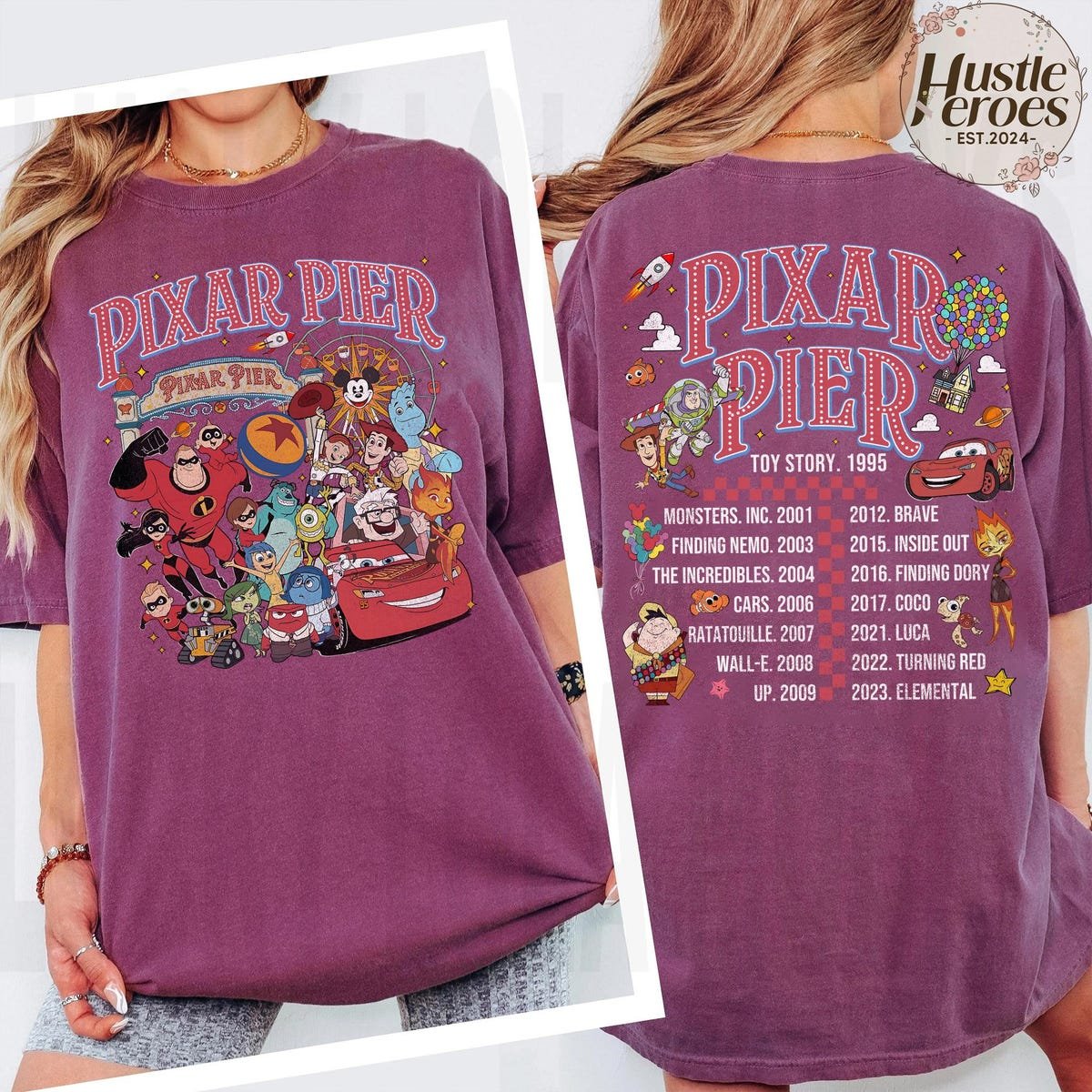 Pixar Pier Disneyland Shirt 2025 Disney Family Vacation Tee