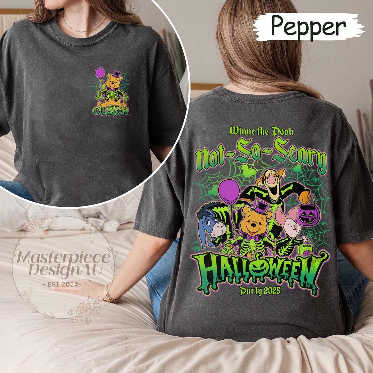 Pooh and Friends Not So Scary Halloween Shirt Winnie the Pooh Piglet Eeyore Tigger
