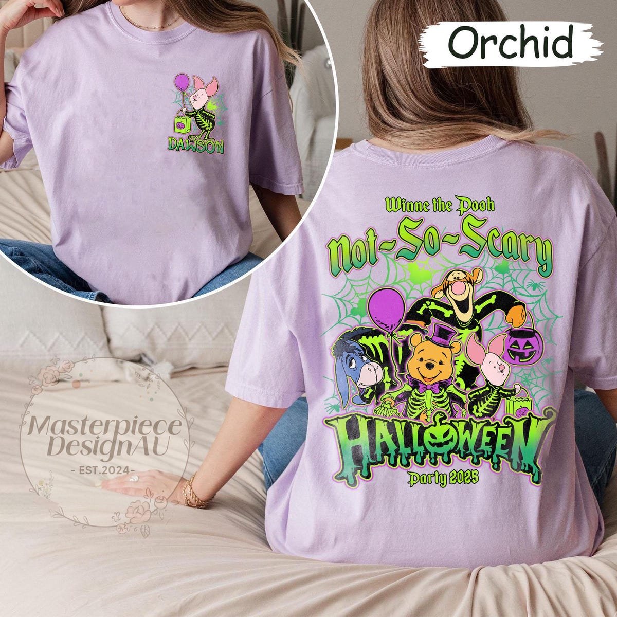 Pooh and Friends Not So Scary Halloween Shirt Winnie the Pooh Piglet Eeyore Tigger