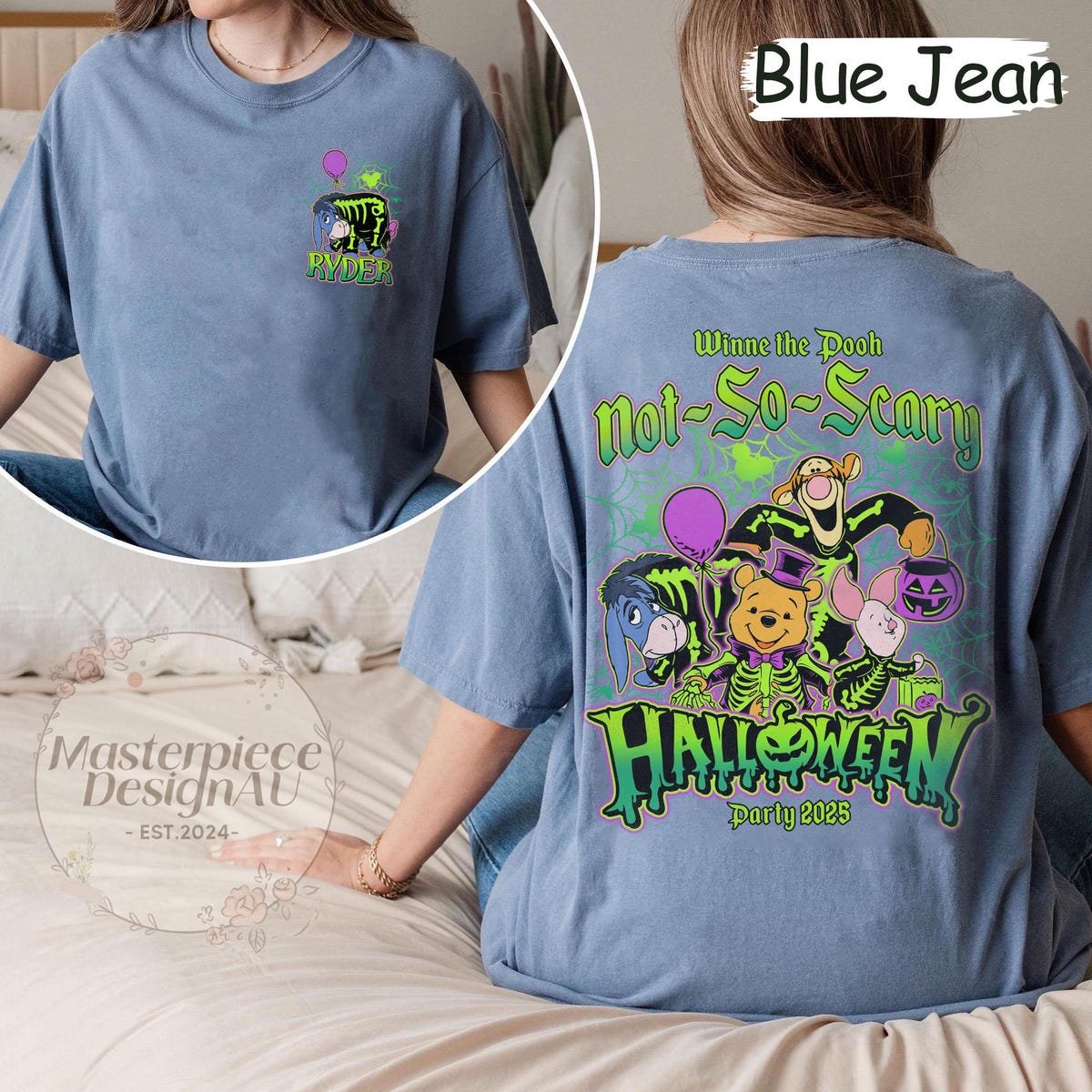 Pooh and Friends Not So Scary Halloween Shirt Winnie the Pooh Piglet Eeyore Tigger