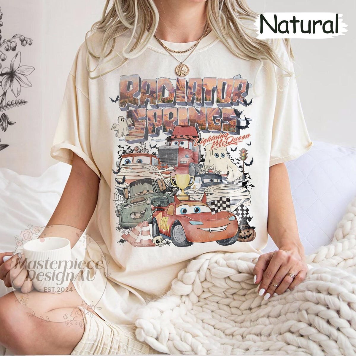 Radiator Springs Lightning McQueen Shirt Disney Cars Family Vacation Tee