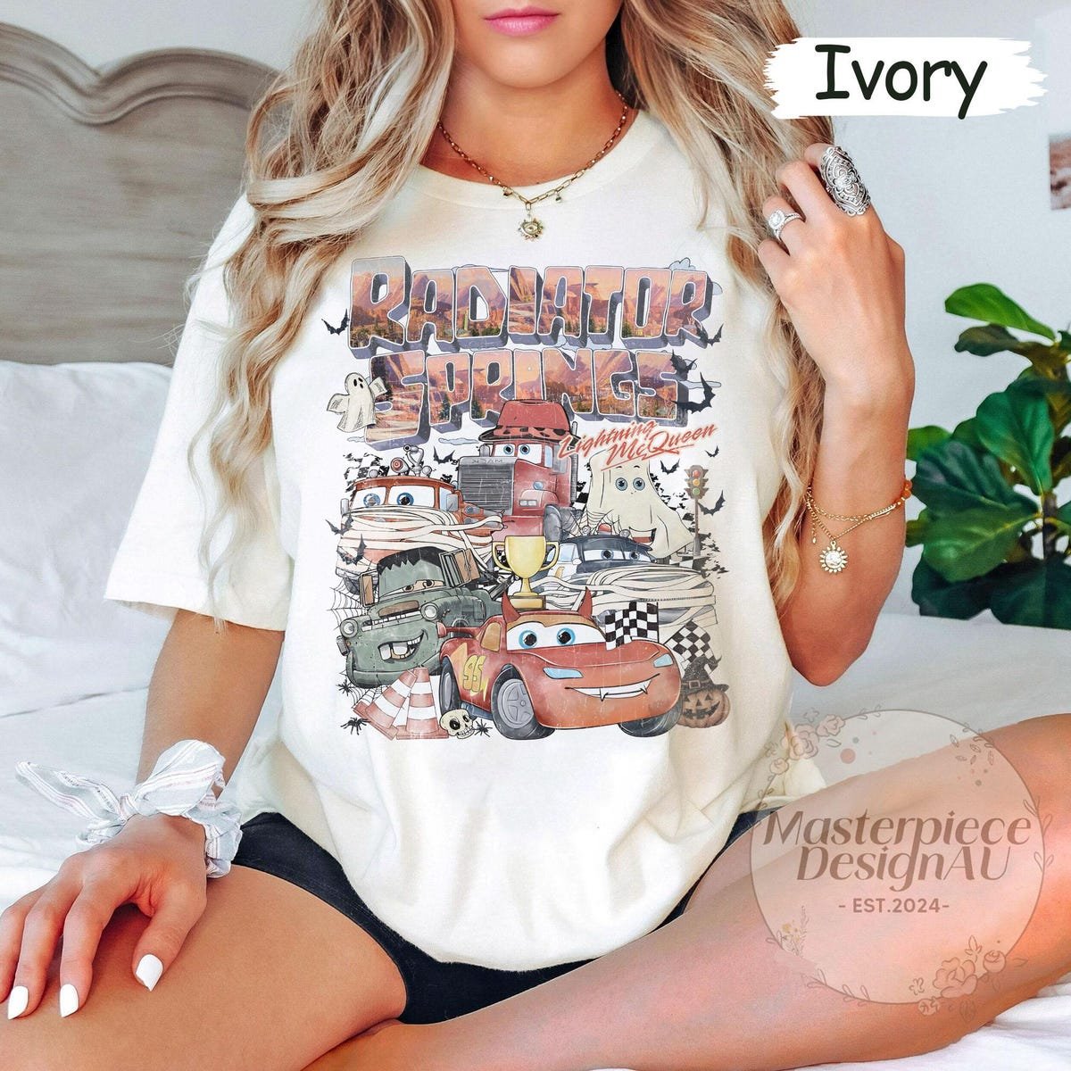 Radiator Springs Lightning McQueen Shirt Disney Cars Family Vacation Tee