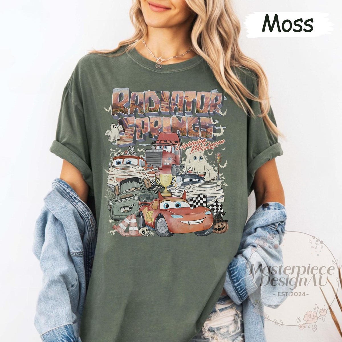 Radiator Springs Lightning McQueen Shirt Disney Cars Family Vacation Tee