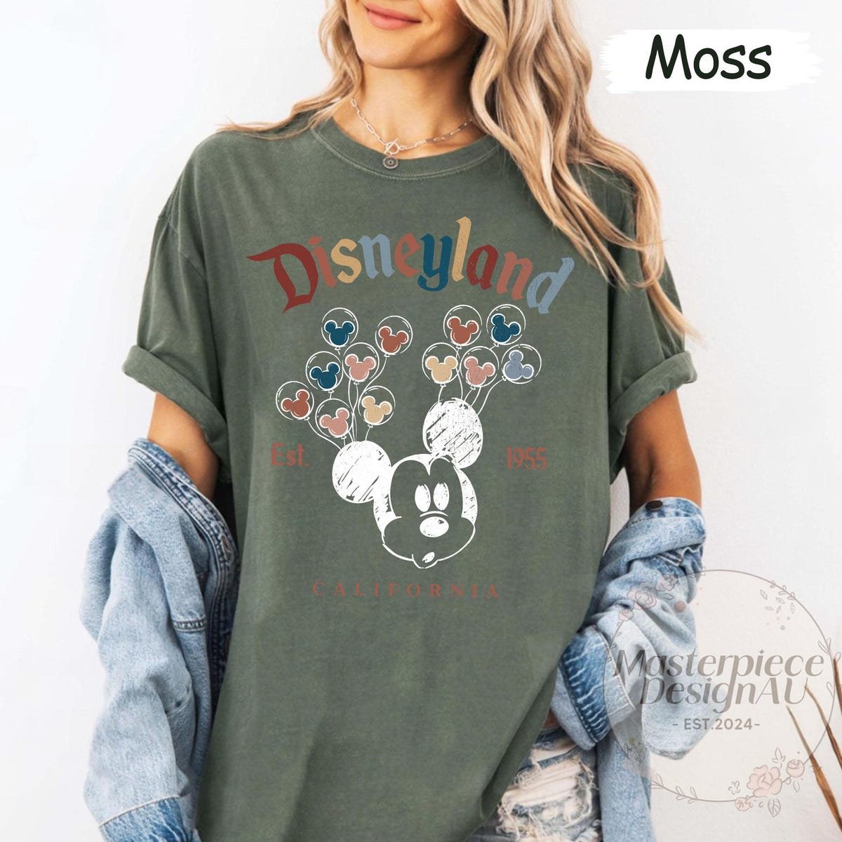 Retro Disneyland Shirt Mickey Balloon California Disney Trip Tee