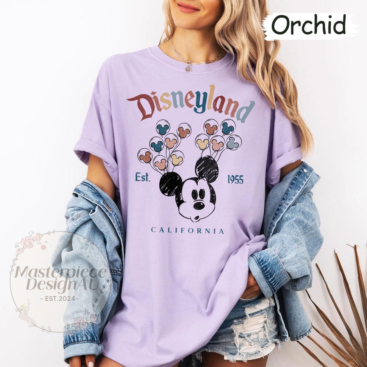 Retro Disneyland Shirt Mickey Balloon California Disney Trip Tee