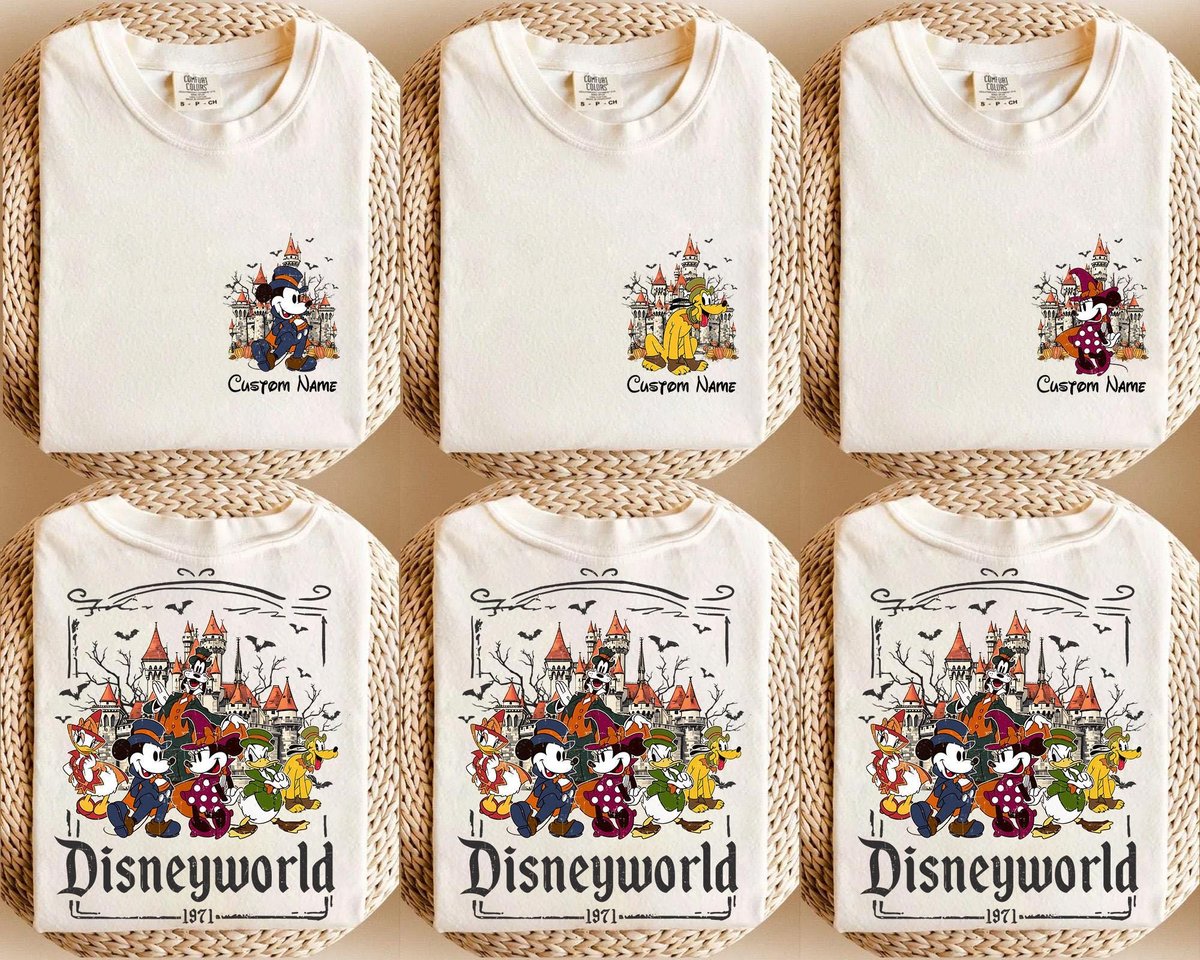 Retro Disneyworld Shirt 1971 Mickey Halloween WDW Family Costume 2025