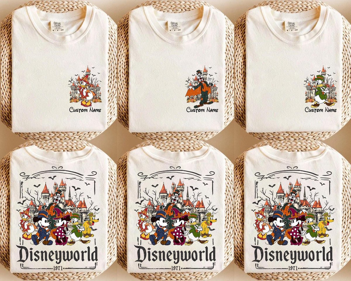 Retro Disneyworld Shirt 1971 Mickey Halloween WDW Family Costume 2025
