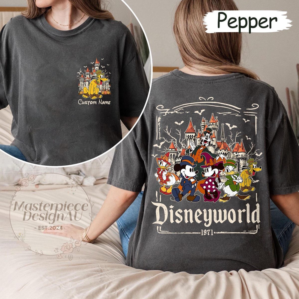 Retro Disneyworld Shirt 1971 Mickey Halloween WDW Family Costume 2025