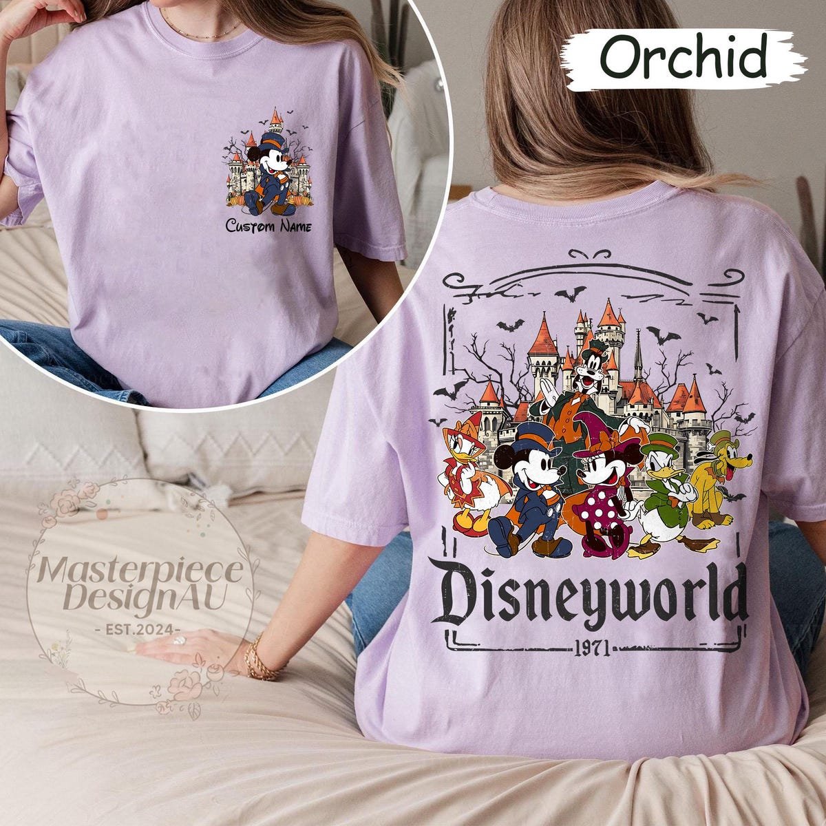 Retro Disneyworld Shirt 1971 Mickey Halloween WDW Family Costume 2025