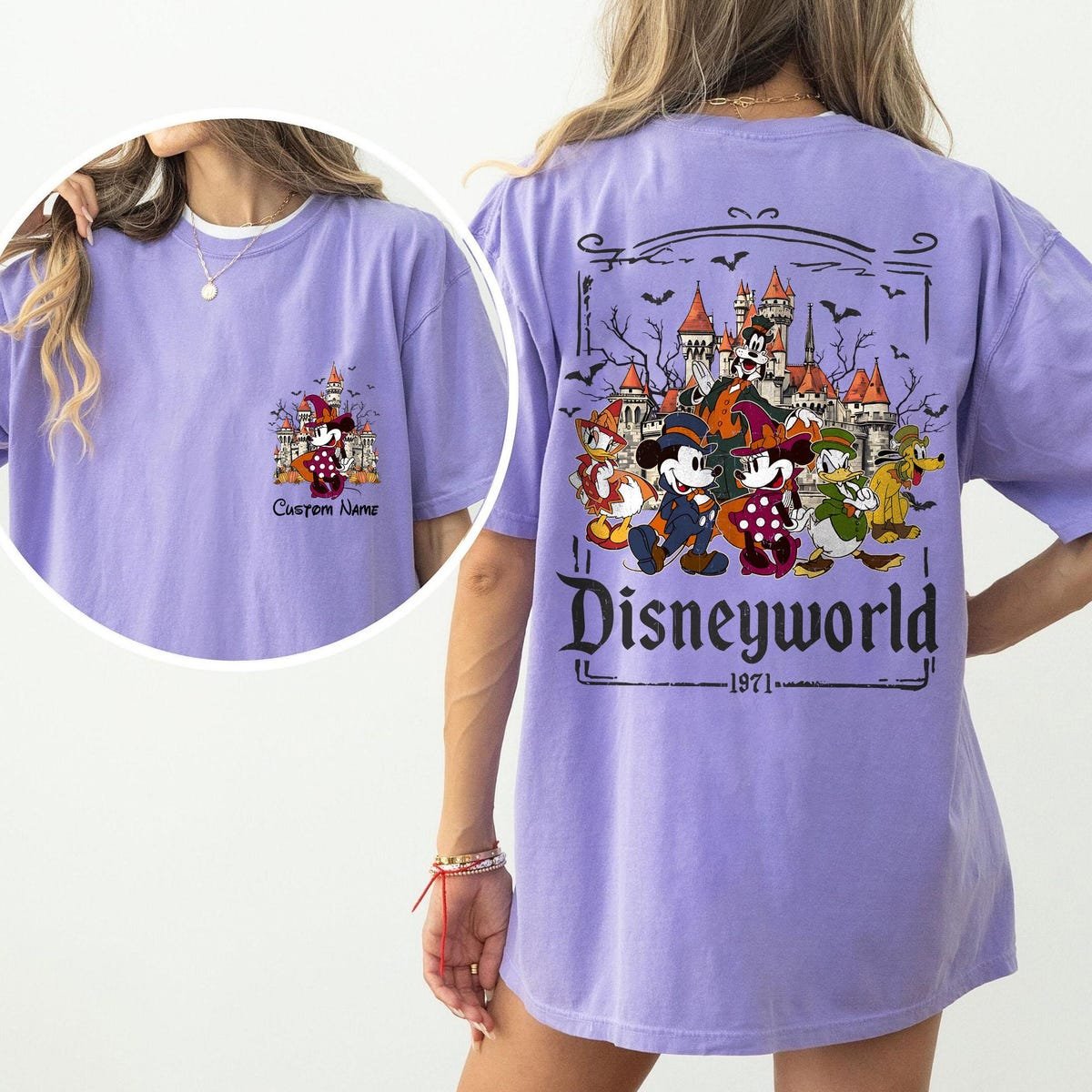 Retro Disneyworld Shirt 1971 Mickey Halloween WDW Family Costume 2025