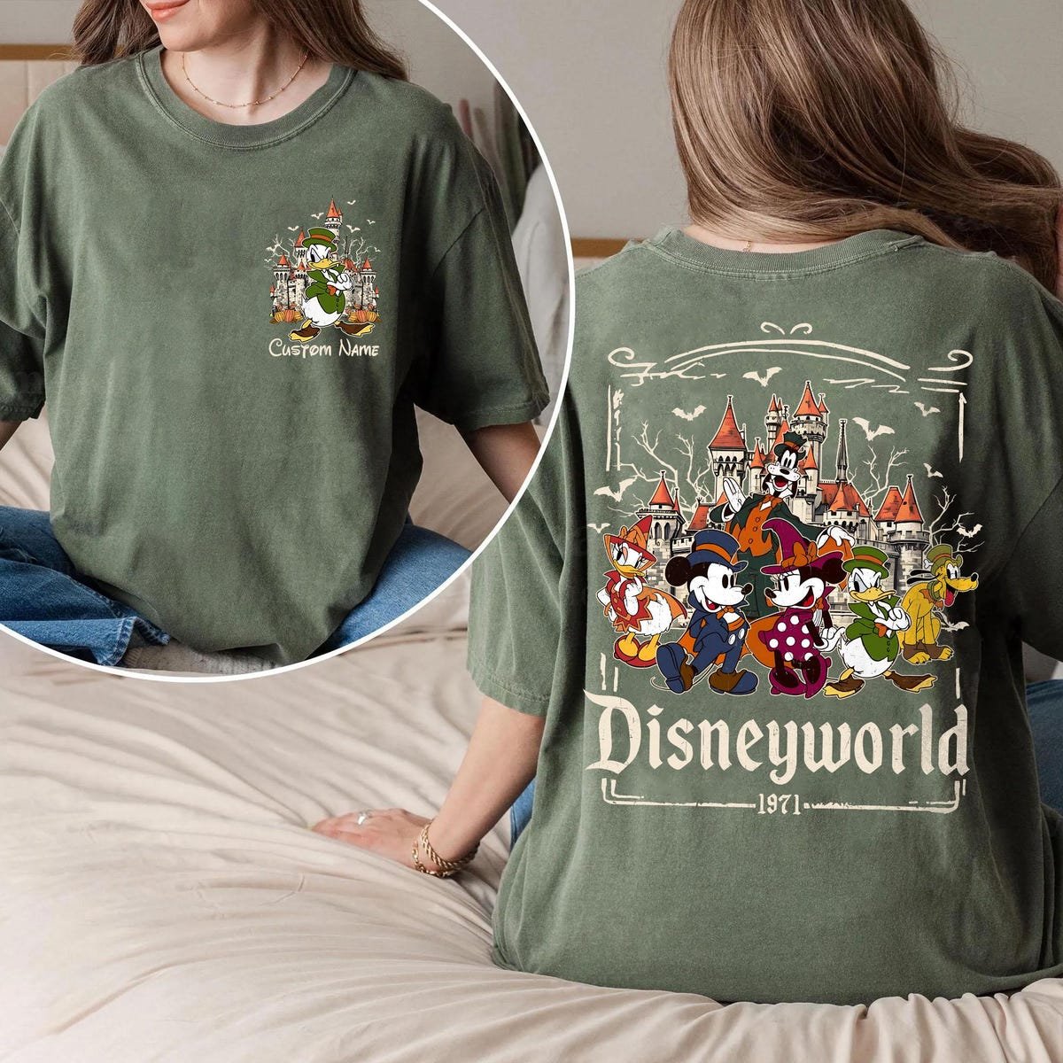 Retro Disneyworld Shirt 1971 Mickey Halloween WDW Family Costume 2025
