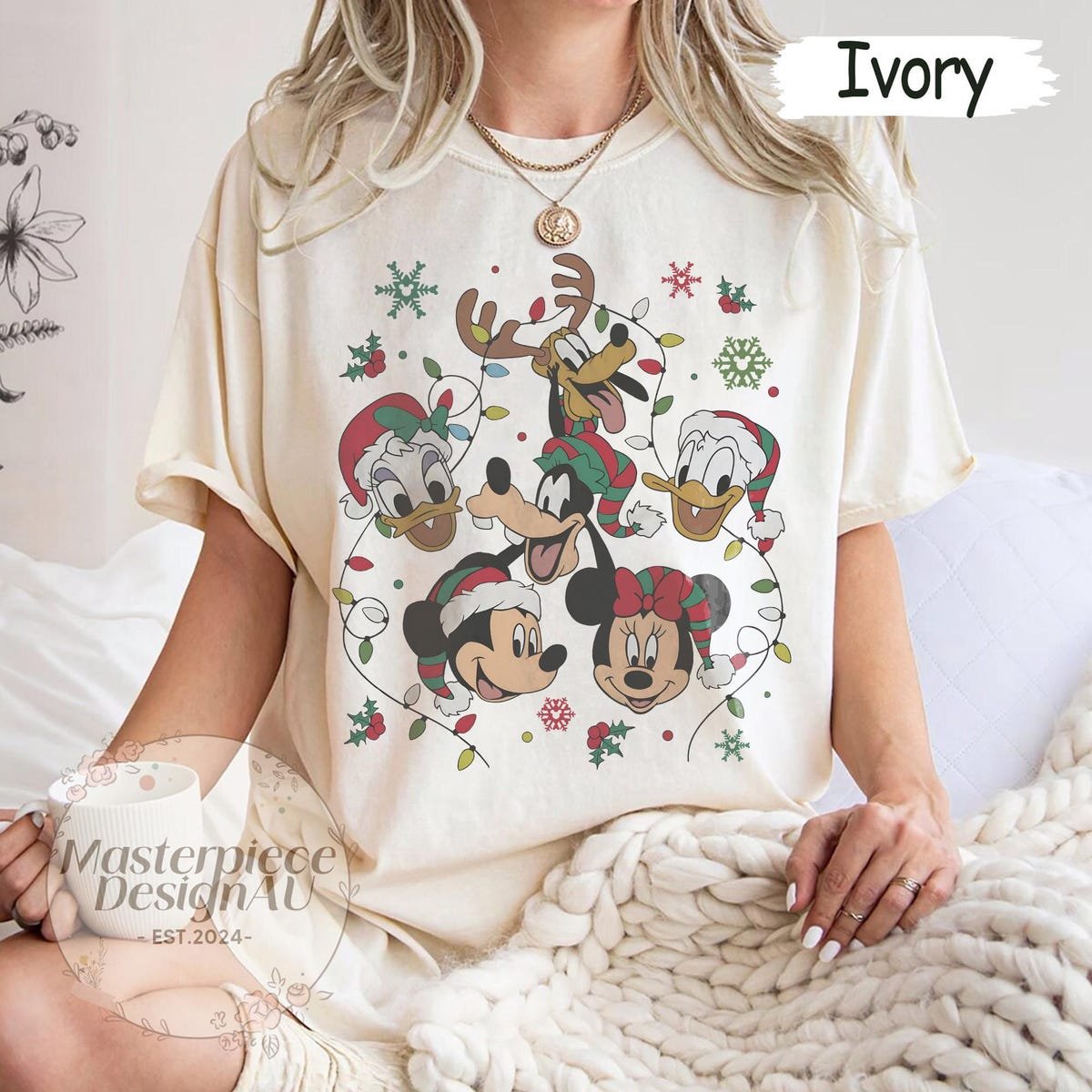 Retro Mickey Christmas Shirt Disney Family Matching Tee