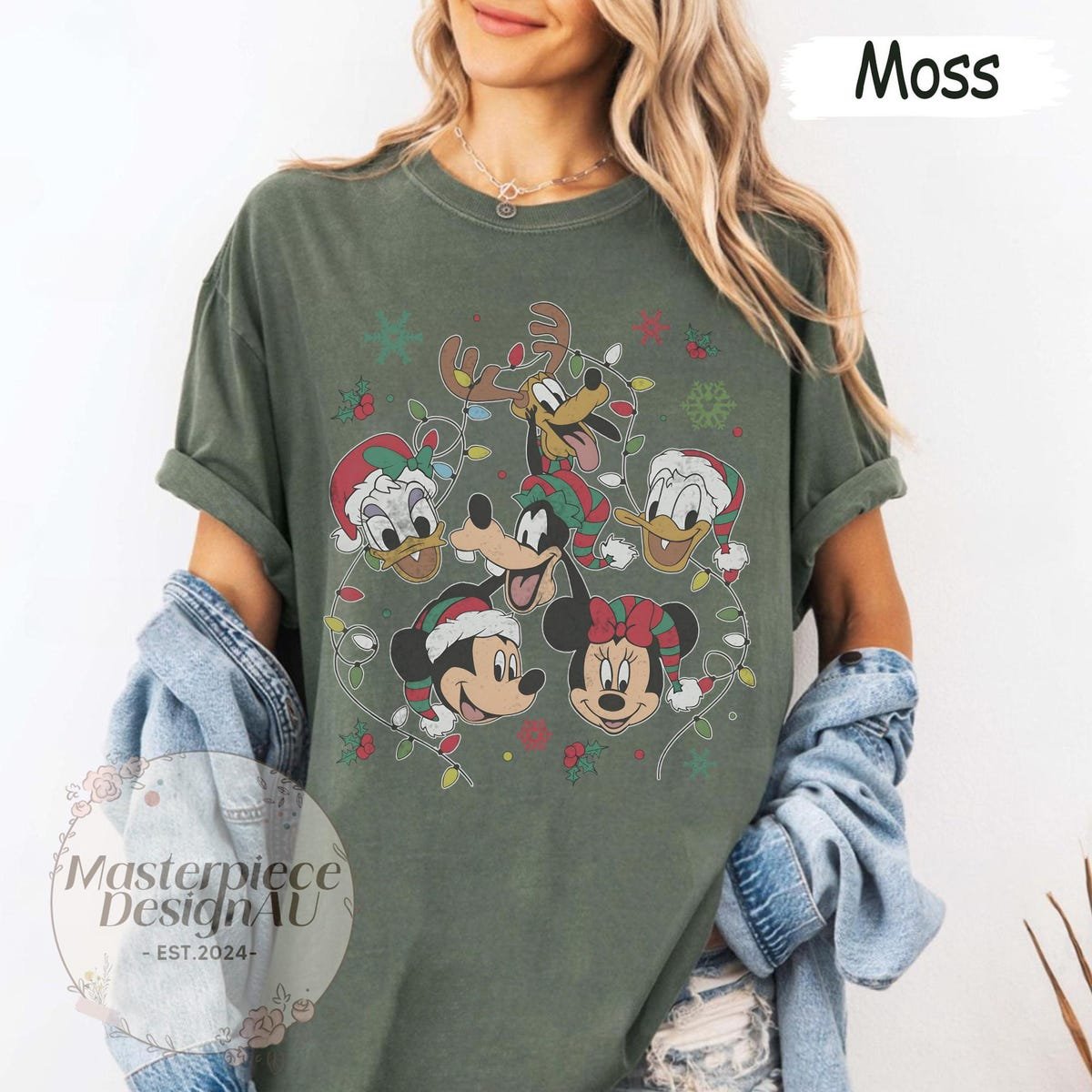 Retro Mickey Christmas Shirt Disney Family Matching Tee