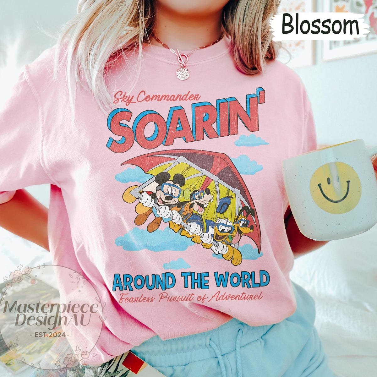 Retro Sky Commander Soarin' Shirt Disney Epcot Tee Mickey Friends Disneyland Trip