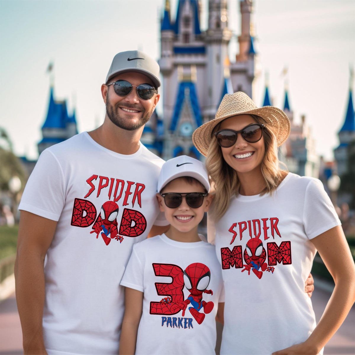 Spiderman Birthday Shirt for Boys Personalized Family Matching Tees
