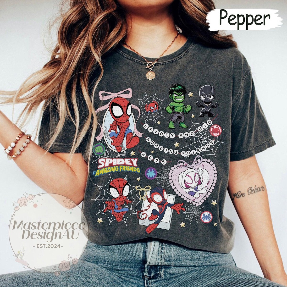 Spiderman Retro Shirt Marvel Avengers Comic Tee Vintage Style