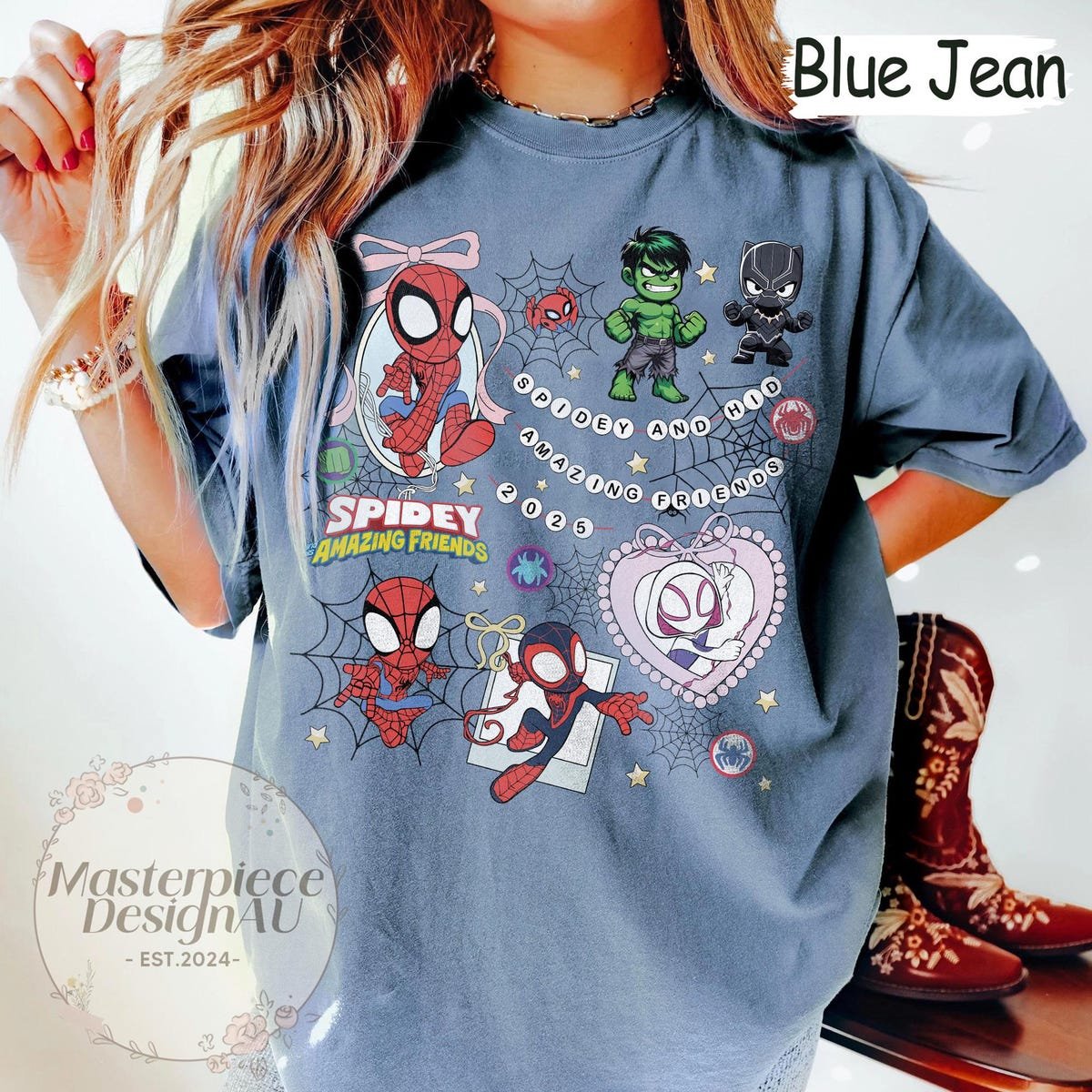 Spiderman Retro Shirt Marvel Avengers Comic Tee Vintage Style