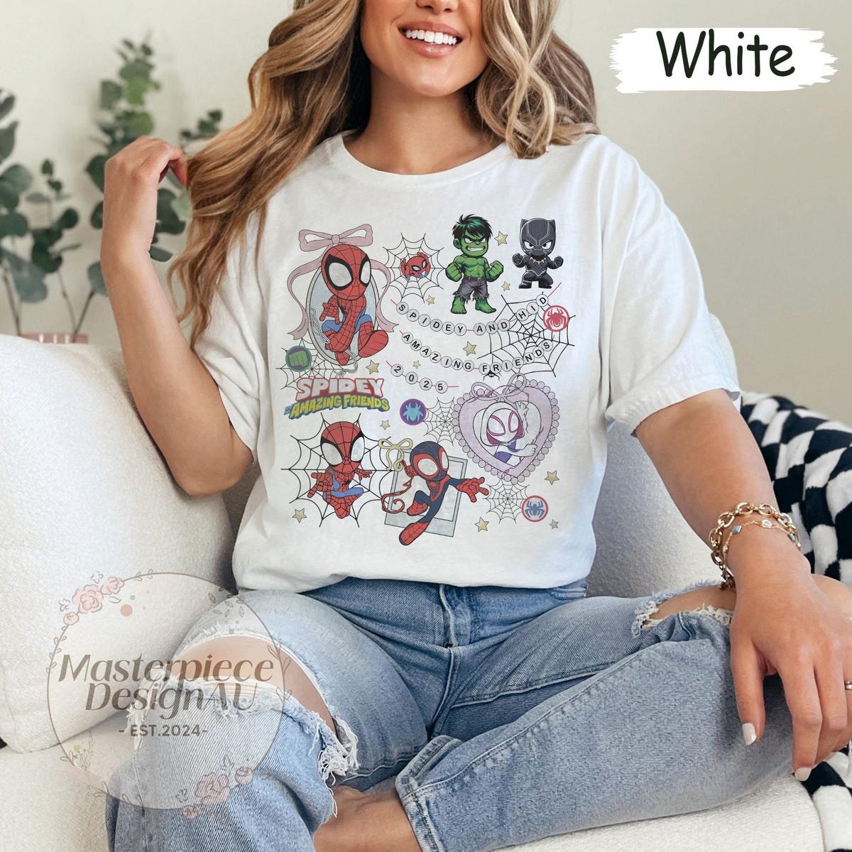 Spiderman Retro Shirt Marvel Avengers Comic Tee Vintage Style