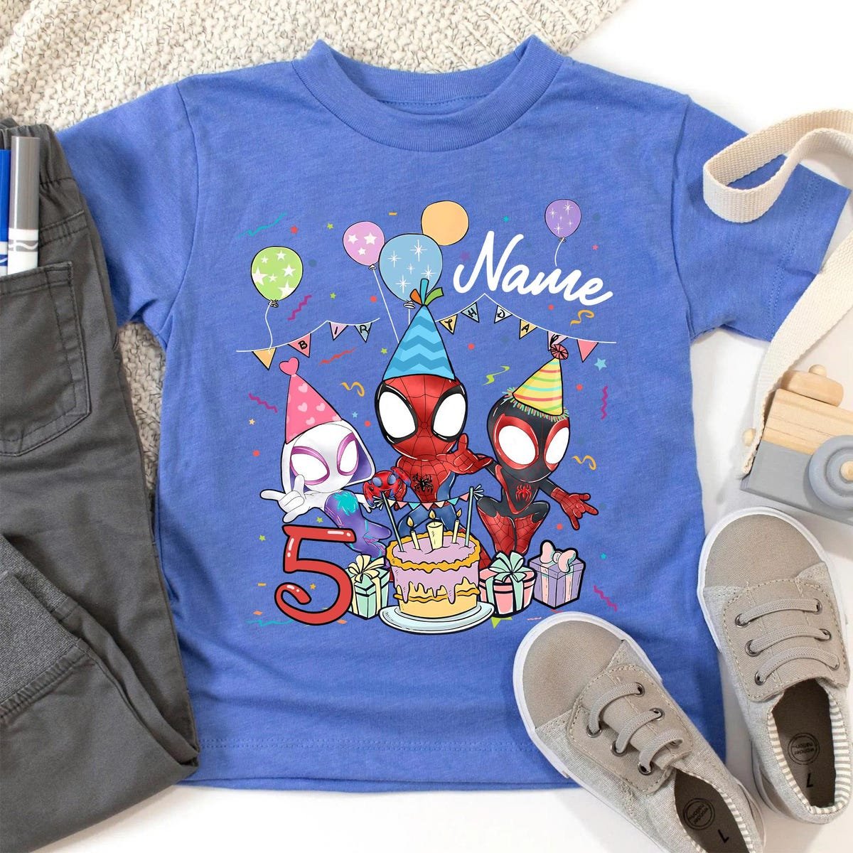 Spidey Birthday Shirts Custom Marvel Family Trip Gift