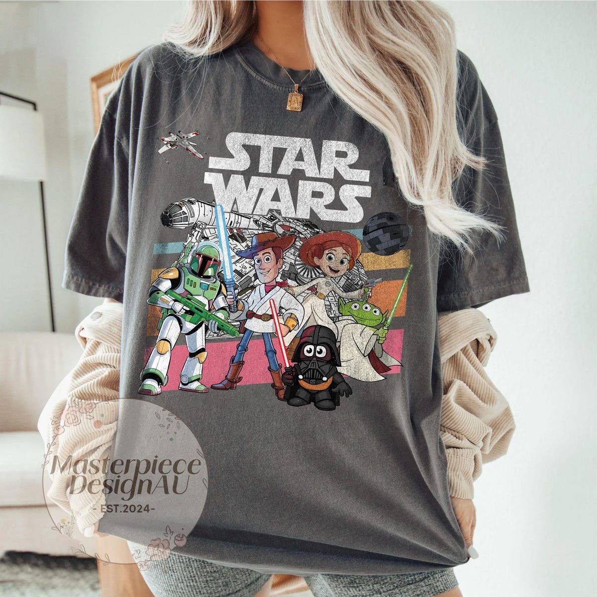 Star Wars Mickey And Friends Shirt Disney Characters Galaxys Edge Tees